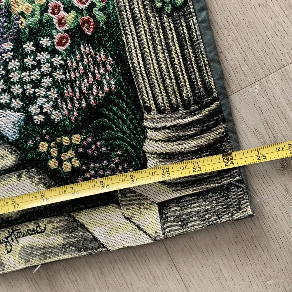 EUROPEAN GARDEN WALLHANGING TAPESTRY‎ BY VICKY HOWARD